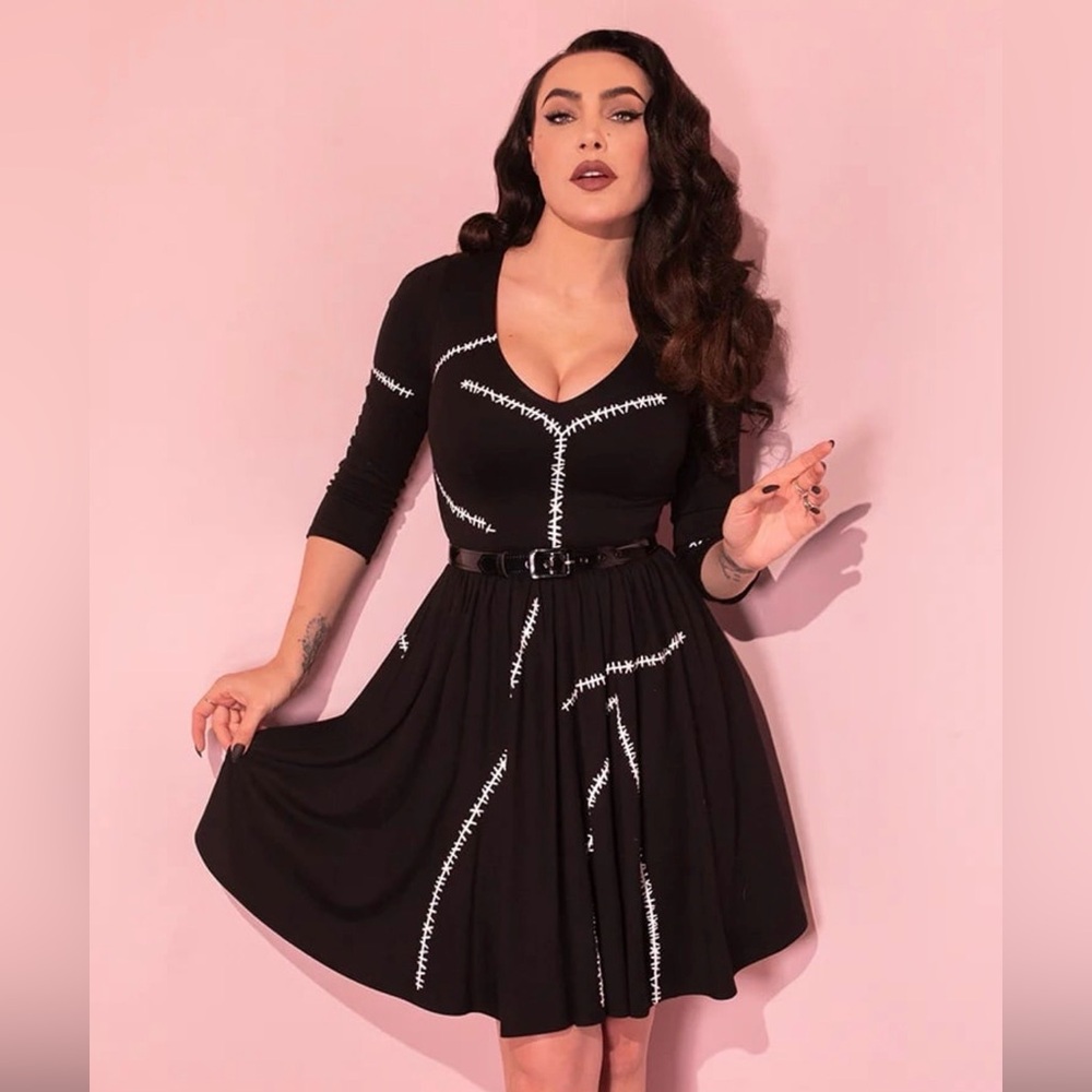 Vixen by Micheline Pitt Batman Returns Catwoman Stitches Swing dress size 2x